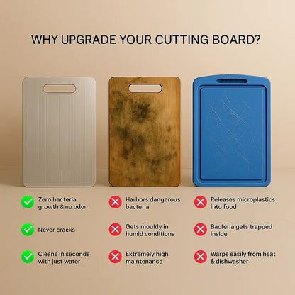 🔥 Titanium Alloy Cutting Board – Ultra-Durable, Hygienic & Knife-Friendly Kitchen Essential